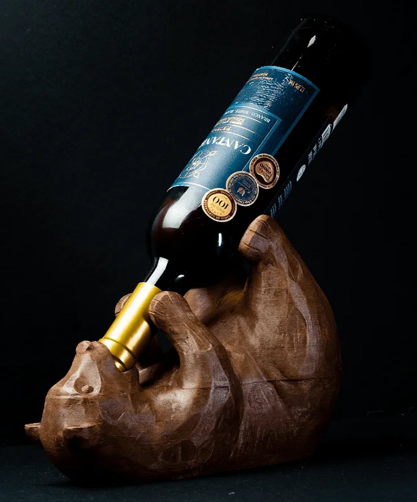 Bear Wine Holder (Wood Filament)