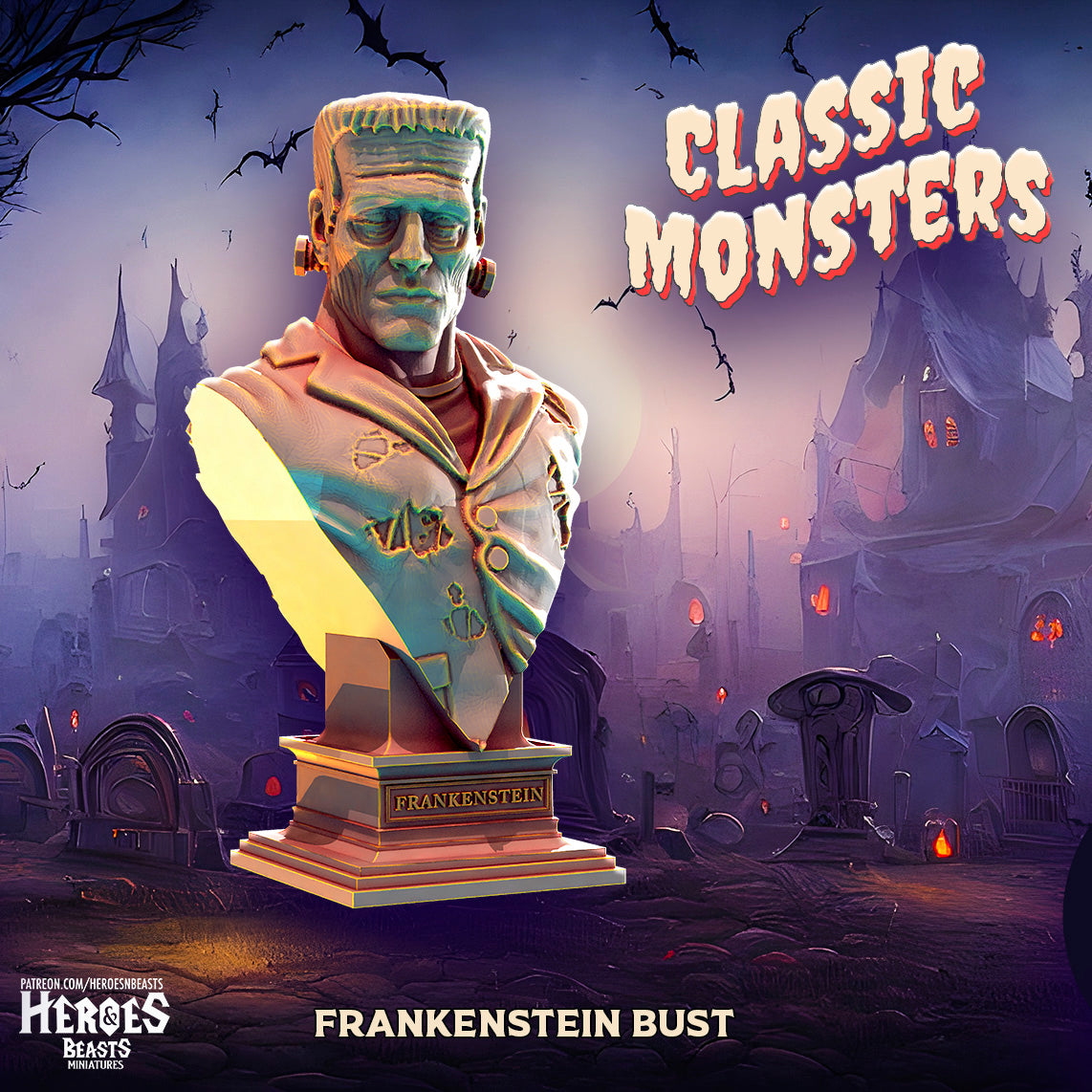 Frankenstein - Bust (Gray)