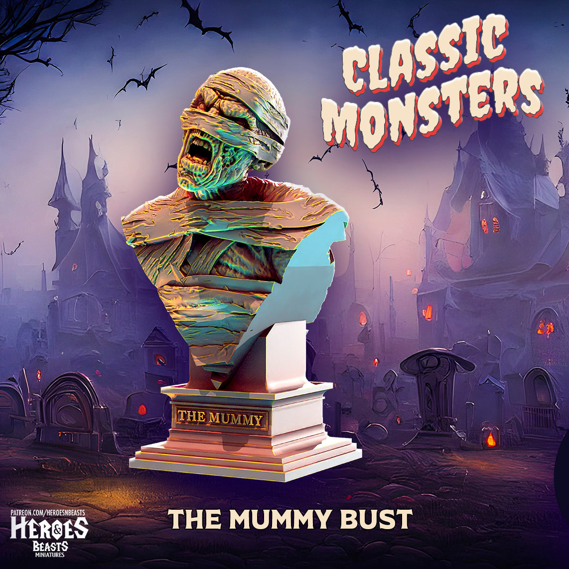 The Mummy - Bust (Gray)