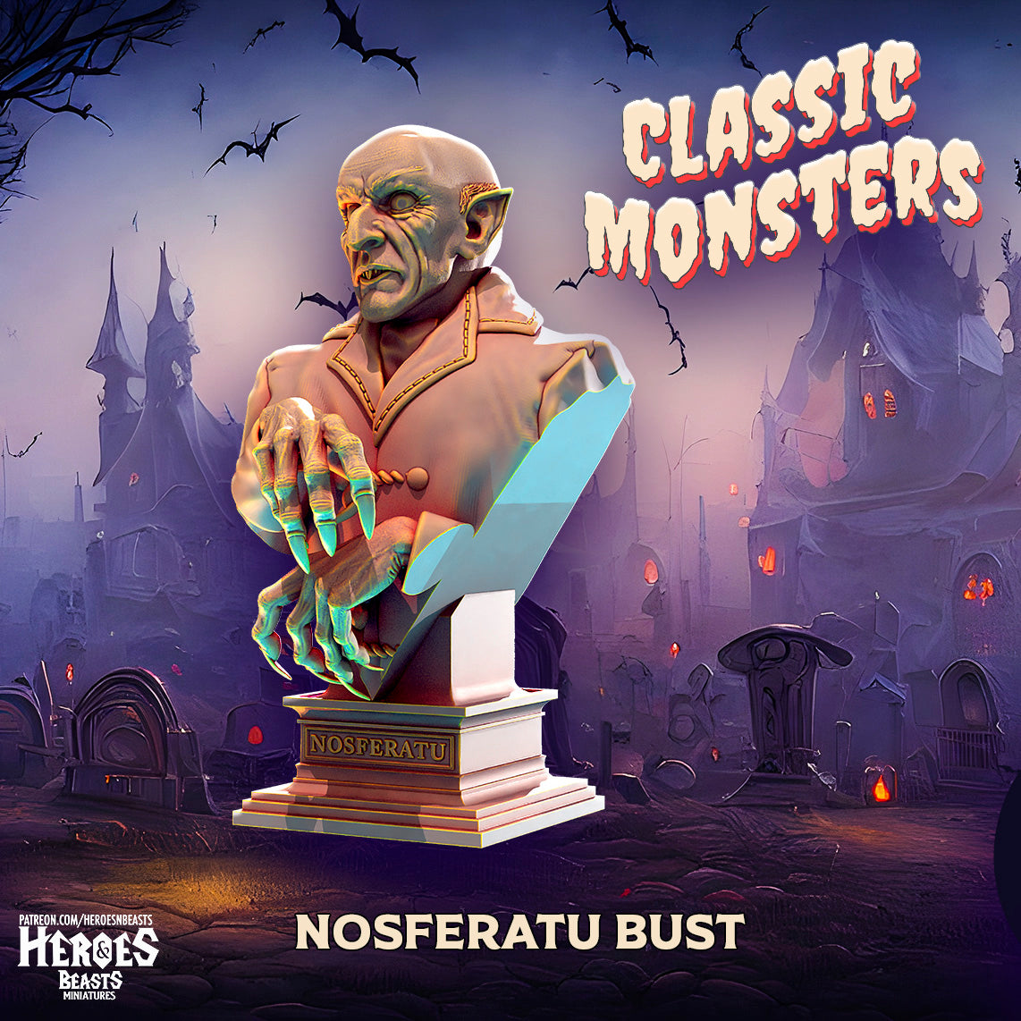 Nosferatu - Bust (Gray)